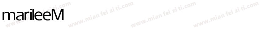 marilee Medium字体转换